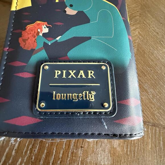 Disney Loungefly Wallet Princess Brave Castle Some wear At Corners - Picture 8 of 9